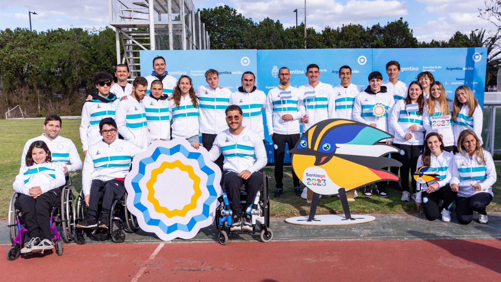 Parte de la Delegación Argentina que disputará los Juegos Parapanamericanos 2023
